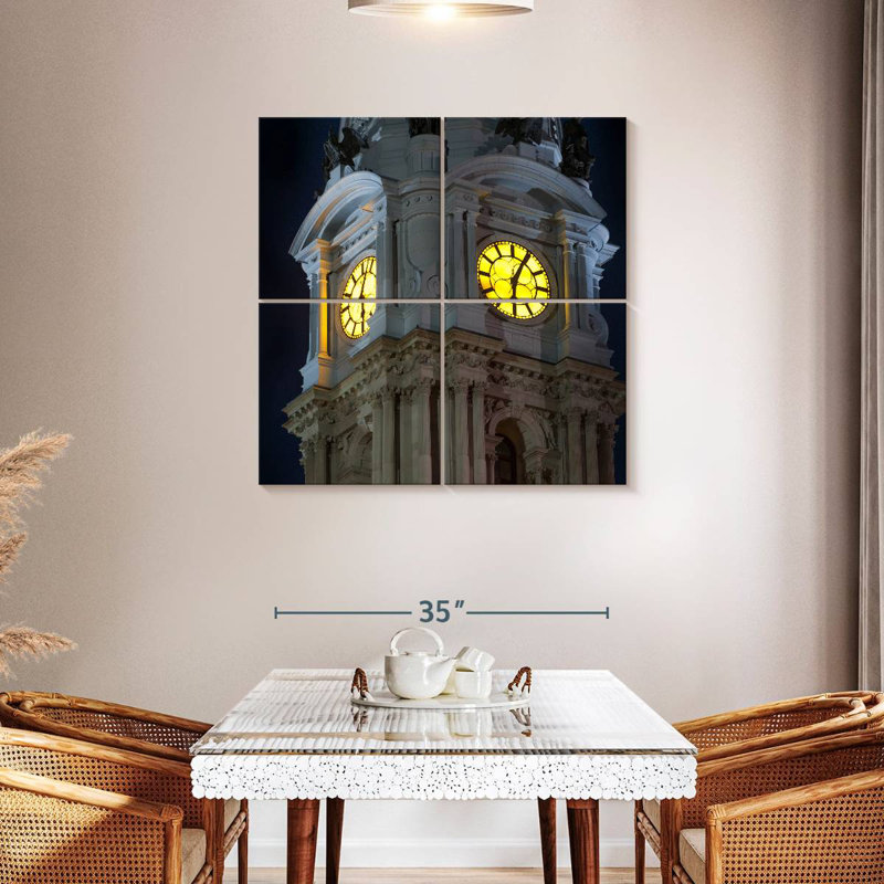 Tour de l'horloge Lilie Philadelphia, H 38 po x l 38 po