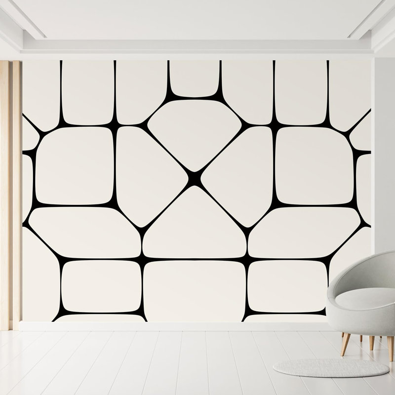 Geometric Peel & Stick Geometric Border, 120" L x 144" W