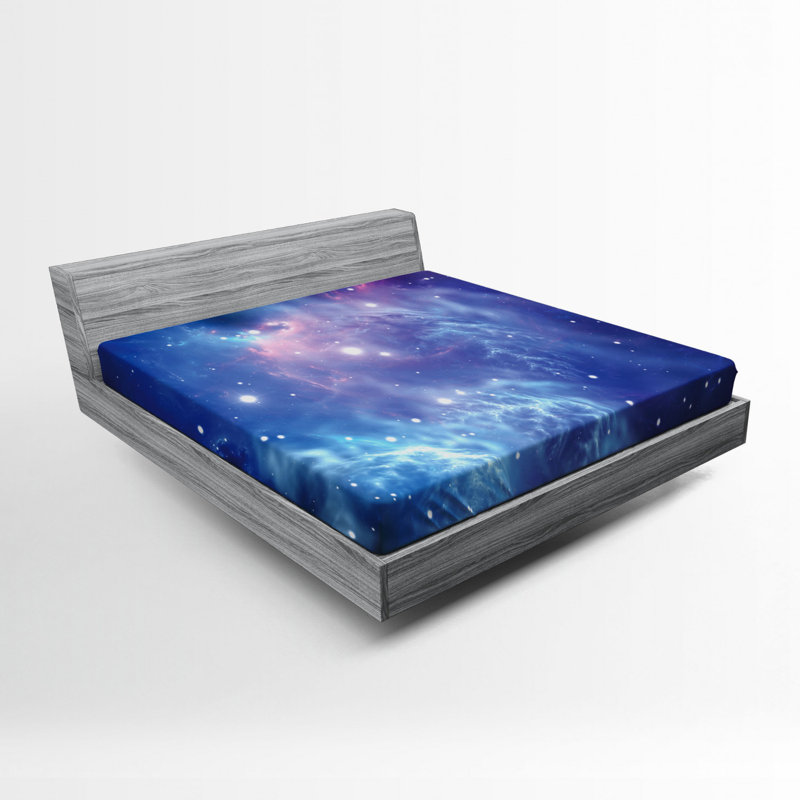 Microfiber Abstract Fitted Sheet, Queen Fitted Sheet