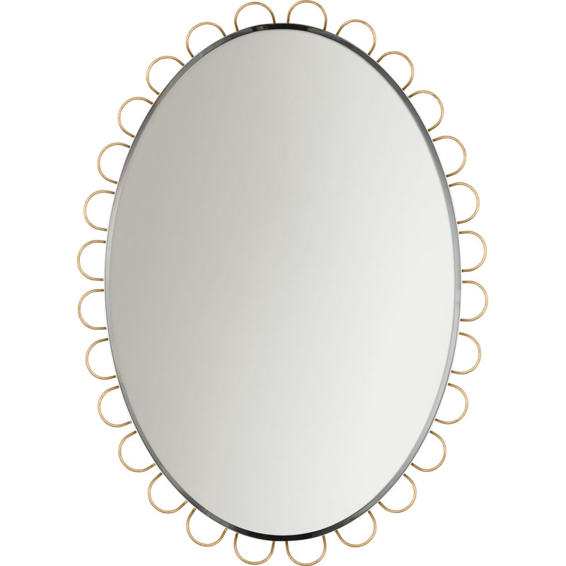Tirreno Oval Mirror, 30.5" H x 23.5" W x 1.25" D