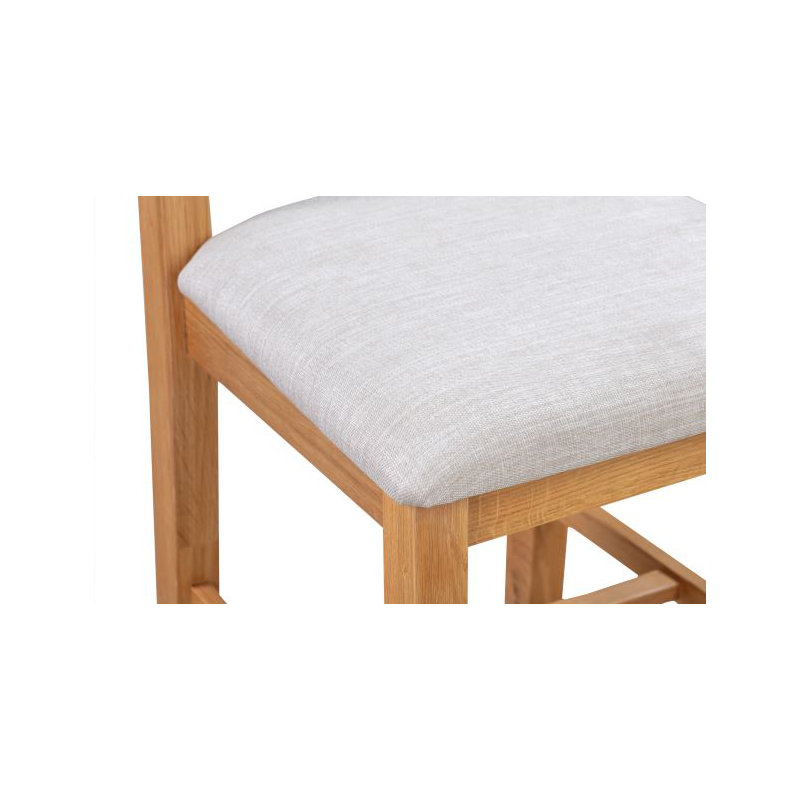 Fordingbridge 50cm H Linen Upholstered Ladder Back Dining Chair