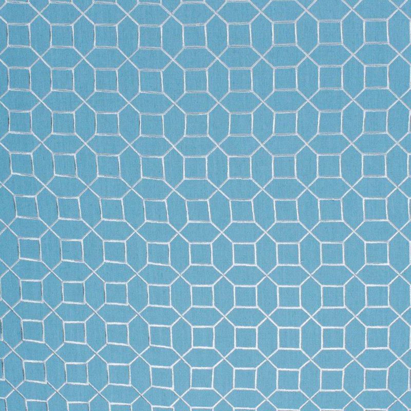 Suite Sedgewick Trellis Fabric, Turquoise