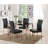Atherstone Heiden Metal Frame Glass Dining Table
