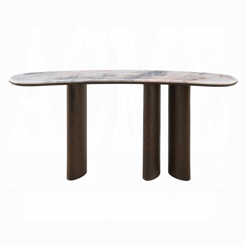 Hanale Console Table W/natural Marble