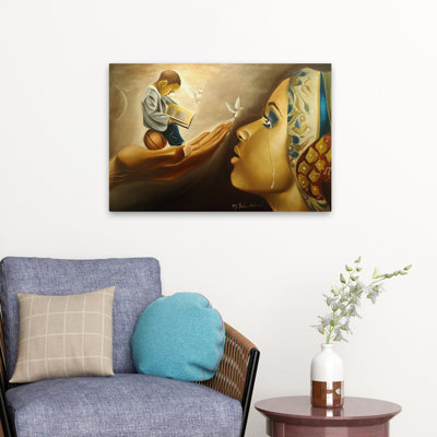 «Mother Behold Your Child» - art figuratif africain multicentrique