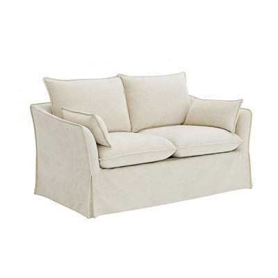 Causeuse moderne avec 2 coussins décoratifs
