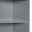 Gray Tall Storage Cabinet With 3 Drawers And Adjustable Shelves For Bathroom-1075340896