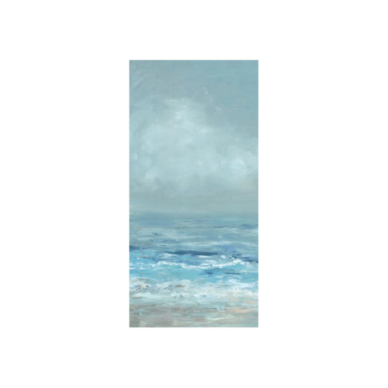 Ocean Blue I Print by Barclay Butera, Image Brush Gel, 74" H x 36" W x 1.5" D