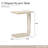 Lotus Bay C-Shaped Accent Table - Sand