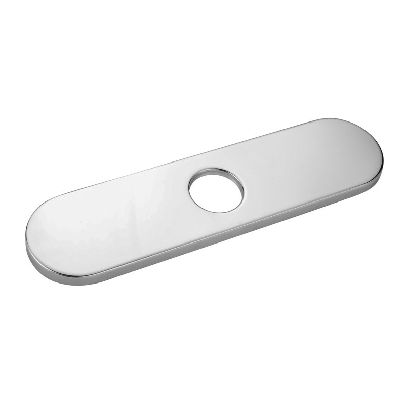 10'' Chrome Stainless Steel Bathroom Sink Faucet Deck Plate