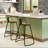 Duncombe Swivel Counter Stool with Steel Frame-674614094