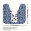 Tapis de douche 3 pièces à pois bleu ardoise pour décor minimaliste-293285698
