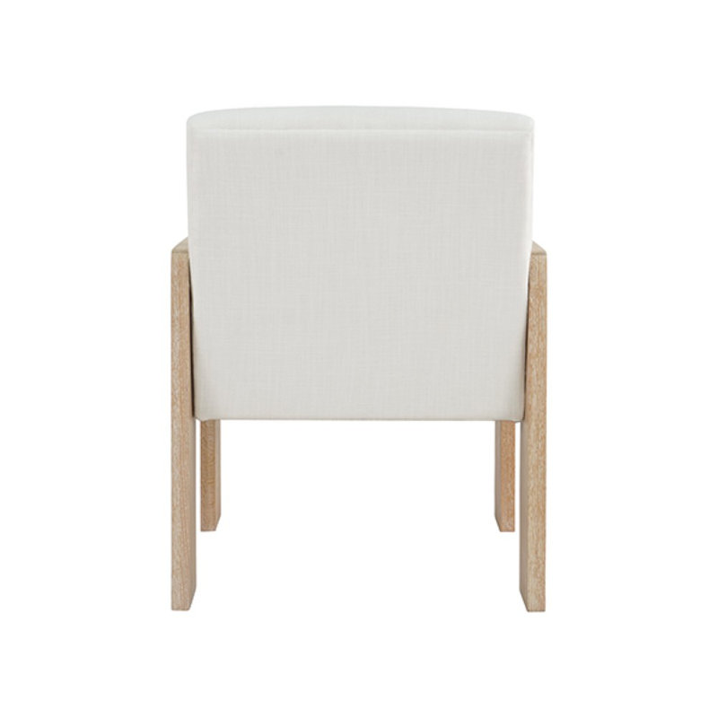 Astor Linen Armchair, Cerused Oak