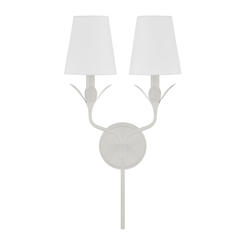 Dassel 2 Light Sconce, White