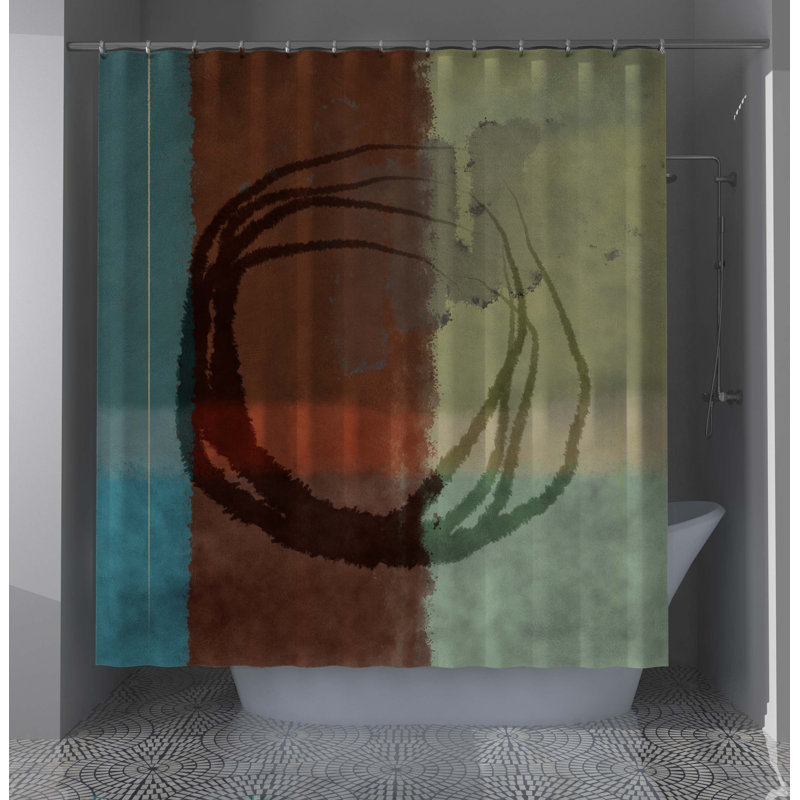 Rideau de douche abstrait Doralyn