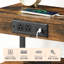 Table de bout haute 21,7 po avec station de charge et tablettes-1781523676