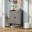 Shoe Cabinet with Adjustable Shelves and Doors-789341238