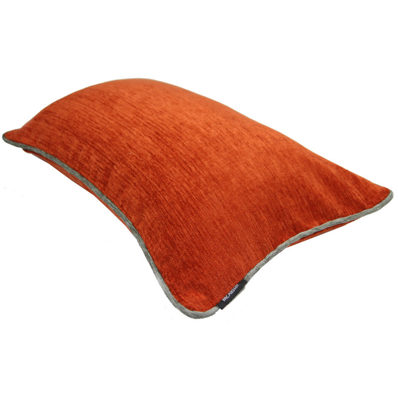 Suwanee Rectangular Cushion Cover, 30 x 50cm, Orange/Grey