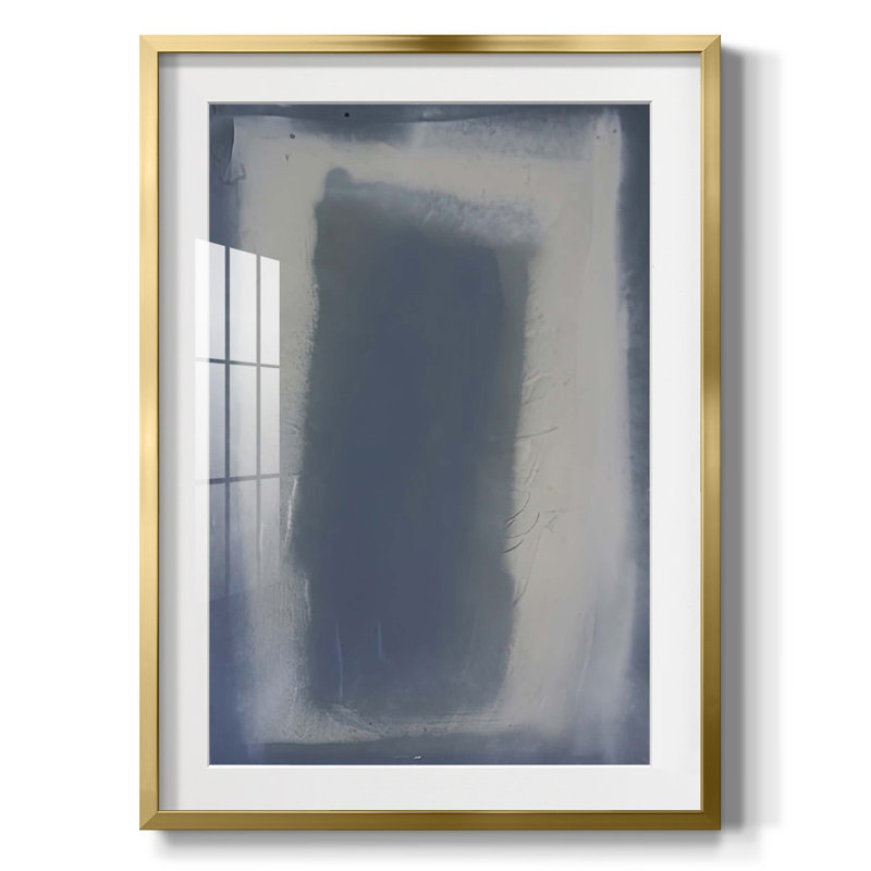 The Shadow Framed Print, White, Gold Framed Paper