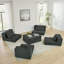 Canapé modulaire modulaire en nuage, canapé rembourré en forme de L moderne avec repose-pieds amovible, canapé-lit à siège profond avec coussins décoratifs pour le salon, un appartement, un petit espace-763825768
