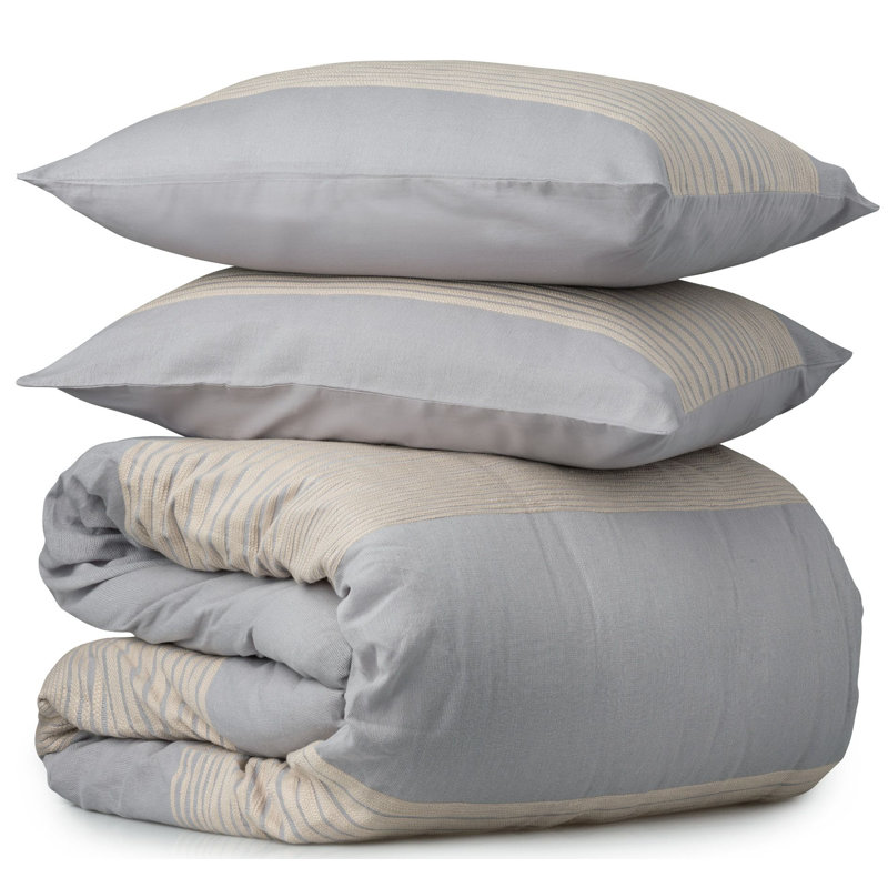 Ensemble d'édredon Daulton, Taupe, Édredon très grand + 2 taies décoratives