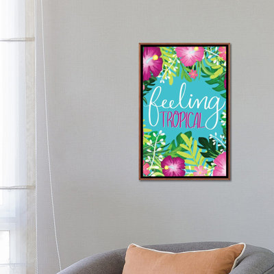 «Tropical Paradise II» par Emily Cromwell - reproduction d'art textuel
