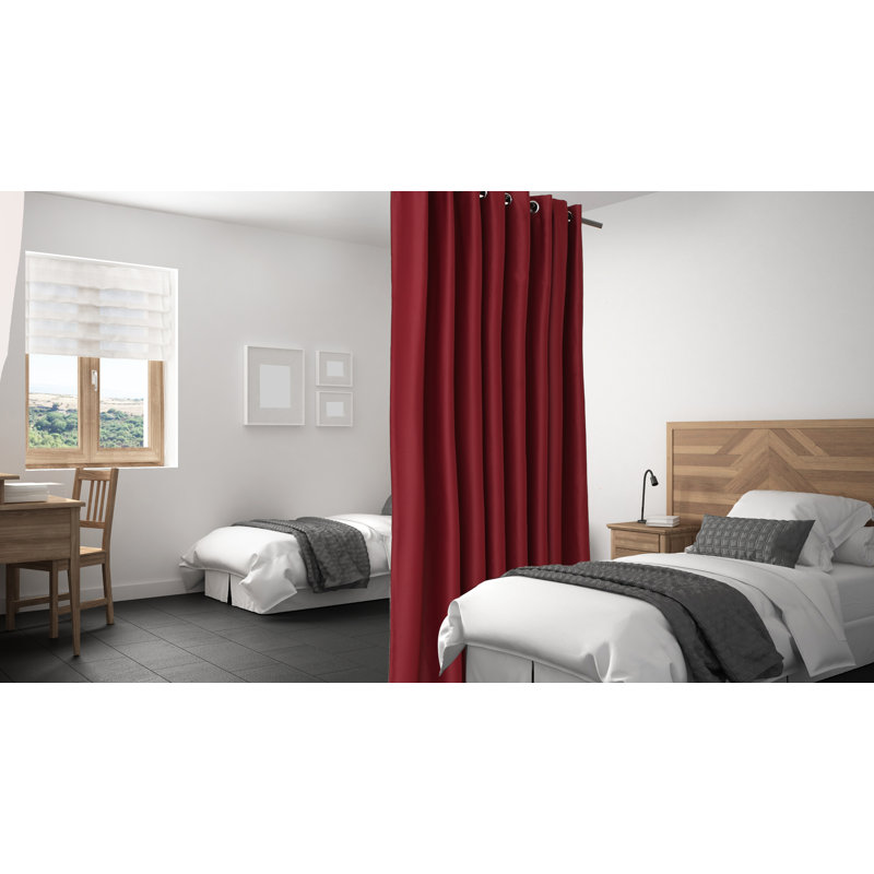 Rideau simple occultant et isolant Emillie, L 180 po x L 96 po, Bourgogne