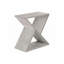 Table d'appoint, côté, bout, table de chevet, étroit, petit, chambre à coucher, salon, lampe, placage gris, contemporain