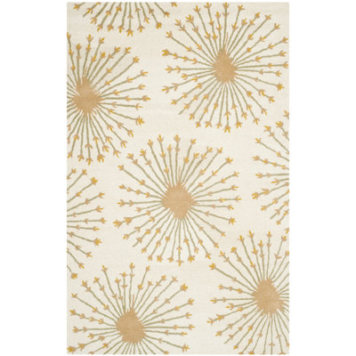 Mccullough Hand-Tufted Wool Beige/Gold Area Rug