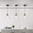 Betton 1 - Light Black/Gold/Clear Pendant