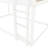 White Low Twin Over Bunk Bed, Floor Bed With , 2 - Way Usage, Space Saving, Storage Shelf, Easy Assembly, Construction Solid Wood For , White, Use, Design, Shelf-1045149092