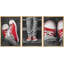 Chaussures murales rouges décoratives modernes grises-102297540-102297542