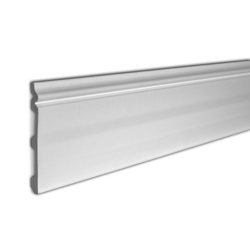 Plastic 0.625'' W x 96'' L Wall Base in Primed White (Set of 11)