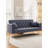 Convertible Gray Velvet , Multi-Functional For Small Apartments, Adjustable , 3 Comfort Levels, Easy Installation, 600Lbs Supported Weight-486114962