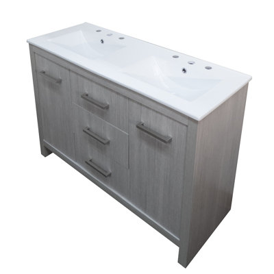 Meuble-lavabo double 48 po Boehlke