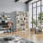 71" Tall Open Bookcase, Wooden Freestanding Shelf with Anti-Tip Kit, Modern Farmhouse Storage for Living Room & Home Office-1357085165