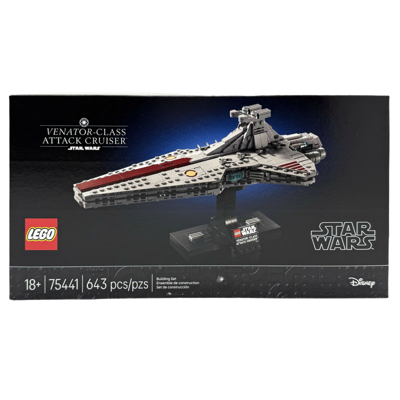 Ensemble de construction LEGO 75441 Venator-Class Attack-cruiser, 643 pièces, pour les 18 ans et plus