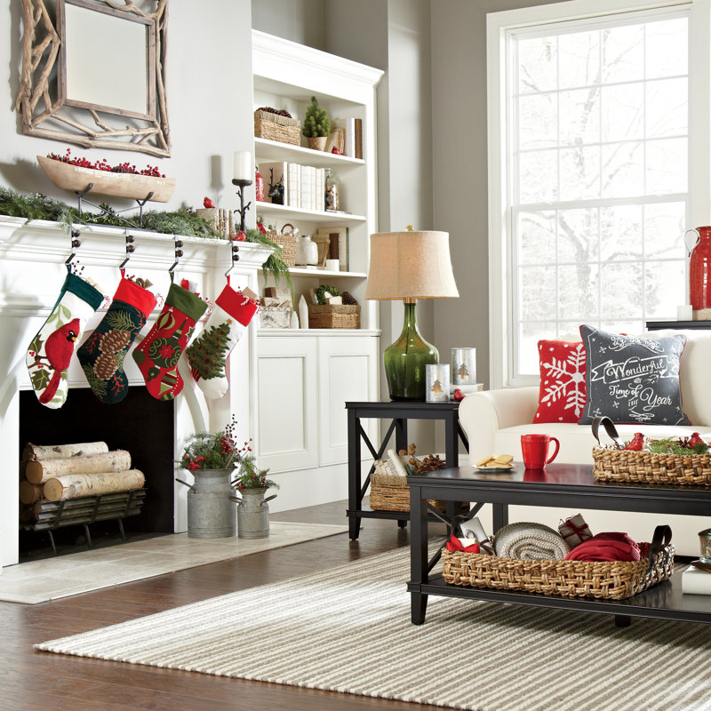 Chaussette de noël touffeté pinecone Avondale