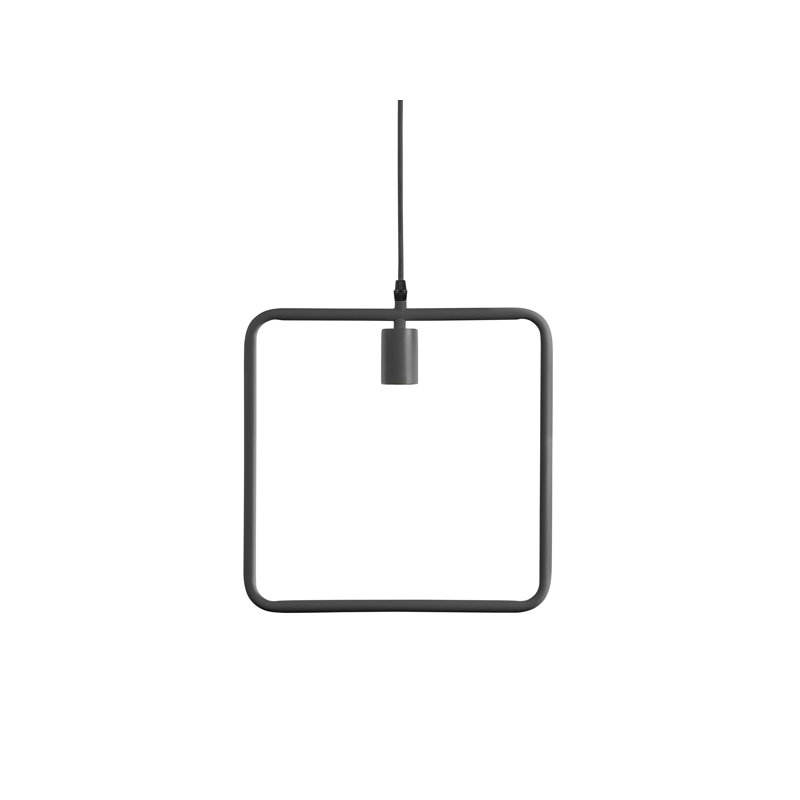 Laura 1 - Light Square/Rectangle Pendant, Black
