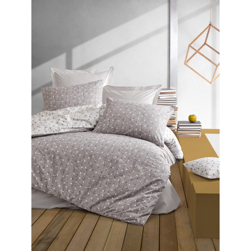 Ensemble de housse de couette 100% coton Southa, Housse de couette simple + 1 taie d'oreiller 24 po