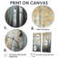 «Birch Tree Dense Forest» - Art mural grand arbre 2 pièces-114716502-114716506-114716508