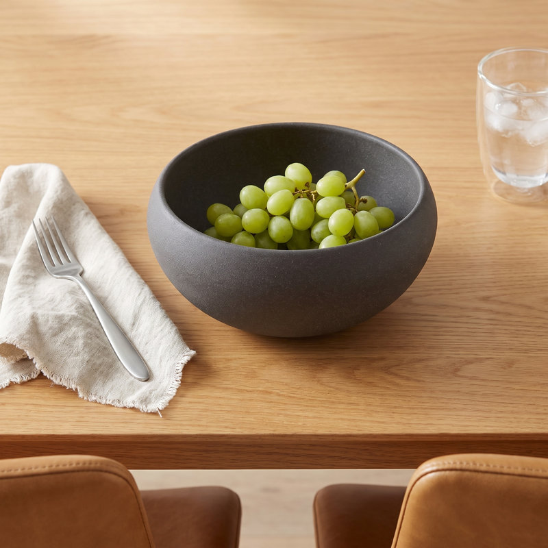 Handmade Ceramic Decorative Bowl 1, Dark Gray
