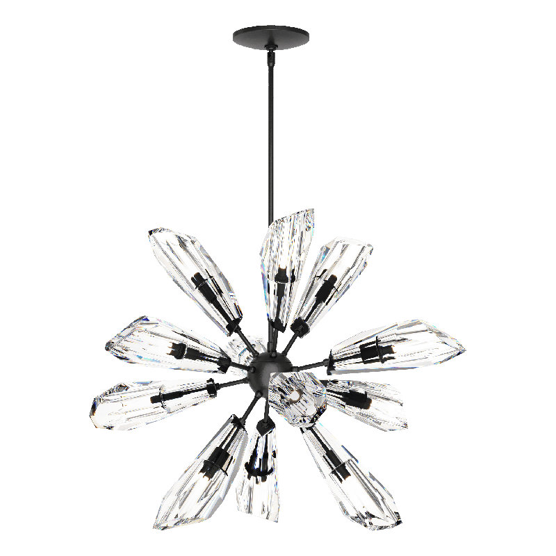 Luma 12 - Light Chandelier, Ink