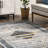 Grasso Machine Washable Oriental Diamond Area Rug in Gray/Blue-985797397