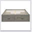 Platform Bed With 6 Storage Drawers,-678479138-678479137