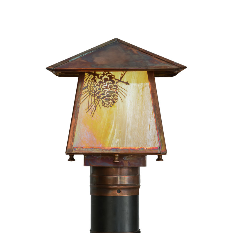 Tête de lanterne 1 lumière Wyndham Winter Pine, H 12 po x l 11,5 po x P 8 po
