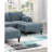 Contemporary 5Pcs Modular Sectional Set One Arm Chairs Armless Chair Ottoman L-Shaped Sectional Mineral Morgan Fabric-986343599