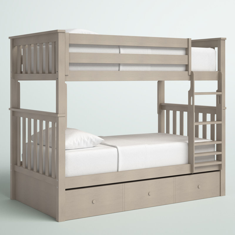 Mila Kids Bunk Bed with Trundle, Twin