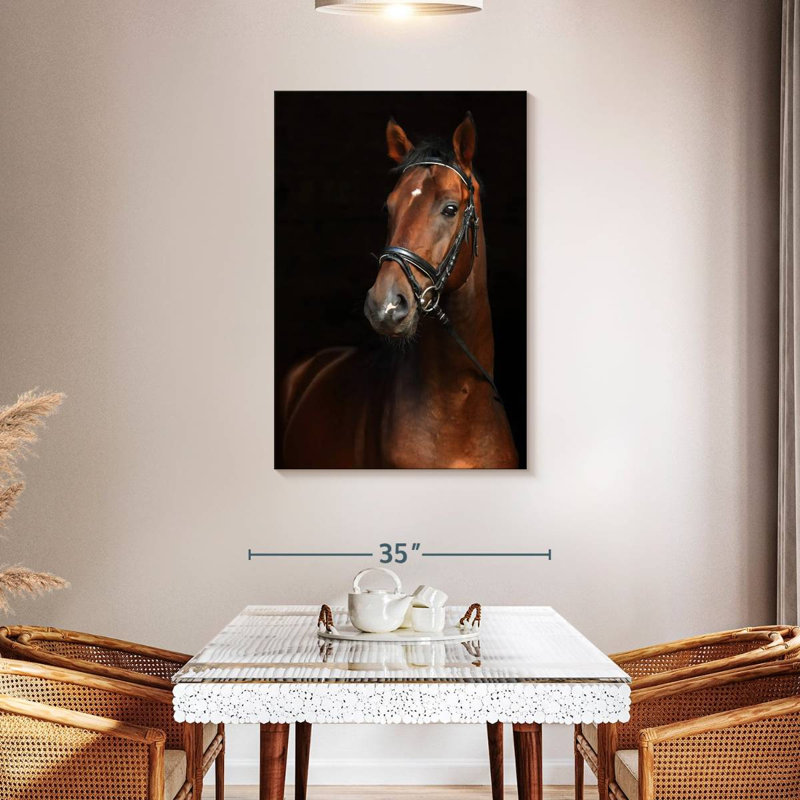 Brampt Bay Horse, 45" H x 30" W