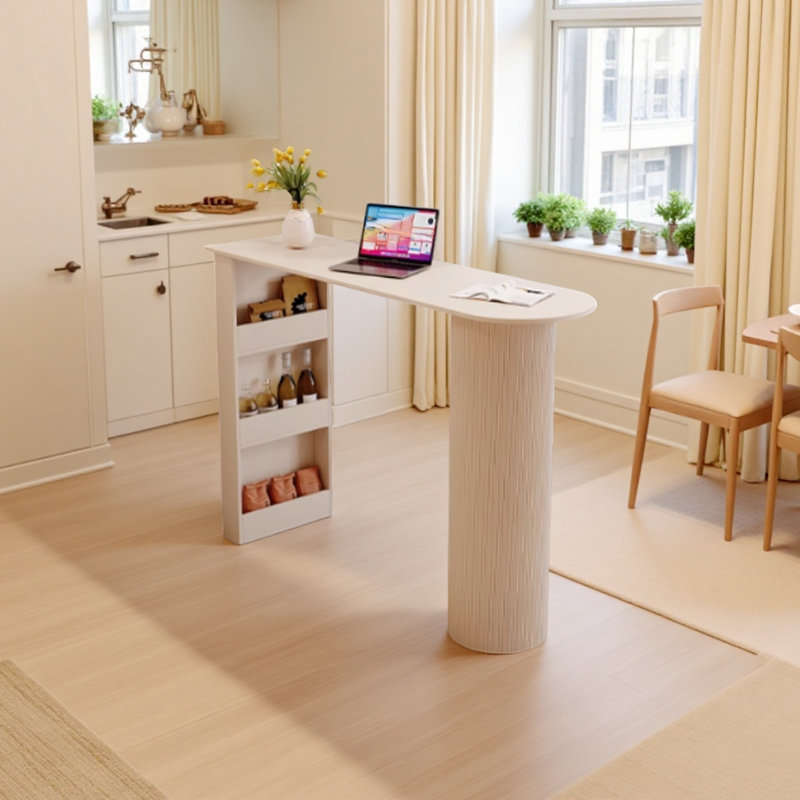 Table de bar moderne et simple, H 41,3 po x L 55,1 po x l 19,6 po